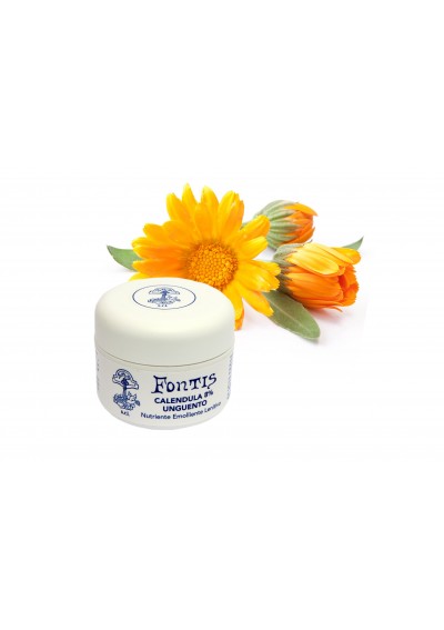 FONTIS Calendula Unguento 50ml - Emorroidi, Ragade Anale e al Seno, Punture, Calli, Cicatrizzante, Prurito, Dermatite, Idratante