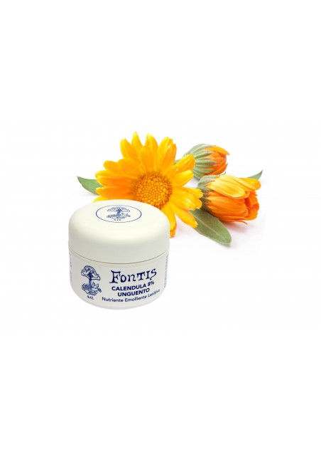 FONTIS Calendula Unguento 50ml - Emorroidi, Ragade Anale e al Seno, Punture, Calli, Cicatrizzante, Prurito, Dermatite, Idratante