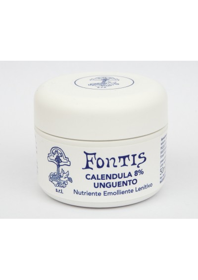 FONTIS Calendula Unguento 50ml - Emorroidi, Ragade Anale e al Seno, Punture, Calli, Cicatrizzante, Prurito, Dermatite, Idratante